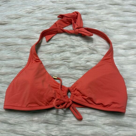 Helen Jon Halter Bikini Top in Coral - Small - Picture 3 of 7